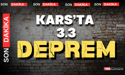 Kars’ta 3.3 büyüklüğünde deprem