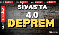 Sivas’ta 4.0 büyüklüğünde deprem