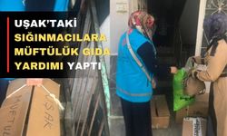 Uşak Müftülüğünden mültecilere gıda yardımı