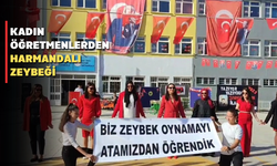 Sivaslı’da Cumhuriyet kadınlarından Harmandalı Zeybeği