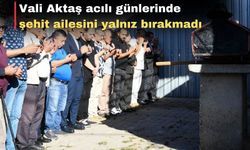 Uşak Valisi Aktaş şehit babasının cenaze namazına katıldı