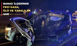 Uşak’ın Banaz ilçesinde kaza; 1 ölü 5 yaralı