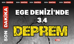 Ege Denizi’nde 3.4 deprem