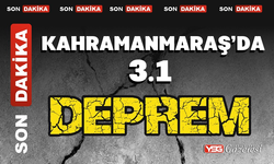 Kahramanmaraş’da 3.1 büyüklüğünde deprem