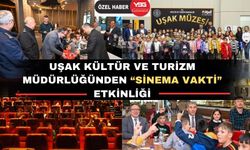 B. Oturaklı öğrencilerin Uşak Valisi Naci Aktaş ile sinema keyfi