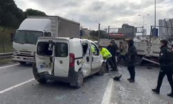 TEM otoyolu Haramidere bağlantısında 6 araçlı zincirleme kaza: 8 yaralı