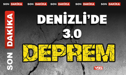 Denizli’de 3.0 büyüklüğünde deprem oldu
