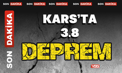 Kars’ta 3.8 büyüklüğünde deprem oldu