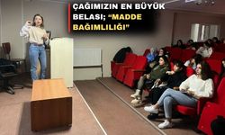 Uşak’ın Eşme ilçesi MYO’da bağımlılık eğitimi verildi