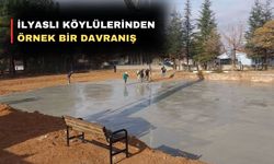 Uşak’ta ilk kez köylülerin yapacağı okulun betonu döküldü