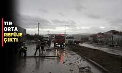 İzmir-Uşak yolunda facianın eşiğinden dönüldü