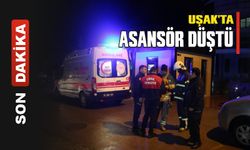 Uşak'ta 12 Katlı Binanın Asansörü Düştü