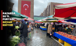 Uşak pazarında yağmur fiyatları vurdu