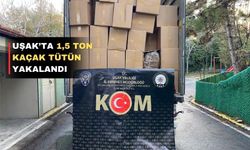 Uşak KOM Şube ekipleri bir kamyon  kaçak tütün yakaladı