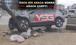 Uşak’ta 2 araç çarpıştı yaralılar var