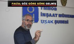 Uşak İMO Başkanı Ümit Alp; “İhmaller zinciri bu üzücü olaya neden oldu”