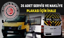 Uşak Belediyesi 35 adet servis aracı S ve K Plakalı Araçları Kiralayacak