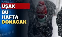 Uşak donacak sıcaklıklar eksilerde