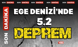 Ege Denizi’nde 5.2 büyüklüğünde deprem