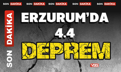 Erzurum’da 4.4 büyüklüğünde deprem