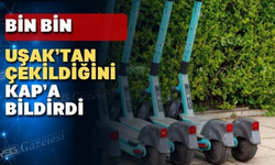 Artık Uşaklılar scooter keyfi yapamayacak