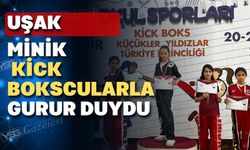 Uşaklı minik kickbokscular Türkiye şampiyonluğu kazandı