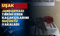 Uşak Jandarması 5 tarihi eser kaçakçısını suçüstü yakaladı