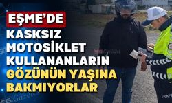 Uşak’ın Eşme ilçesinde motosikletlere sıkı denetim