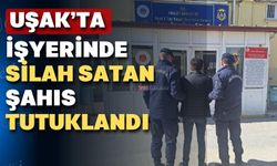 Uşak jandarması işyerinde silah satan şahsa baskın verdi