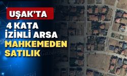 Uşak’ın en gözde yerinde mahkemeden satılık arsa