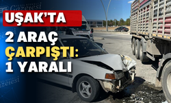 Uşak’ta otomobil ve tır çarpıştı