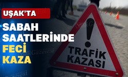 Uşak Sivaslı Yolunda Araç Şarampole Devrildi: 4 yaralı