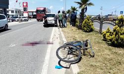 Aracın çarptığı bisiklet sürücüsü hayatını kaybetti