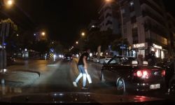 ’döner bıçaklı’ trafik kavgası kamerada