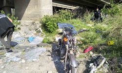Köprüden uçan motosikletin sürücüsü öldü