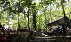 Sıcaktan kaçanlar parkta serinledi