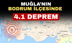 Muğla’da 4.1 büyüklüğünde deprem