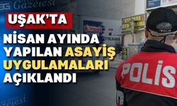 Nisan ayında Uşak’ta 7036 şahıs sorgulandı