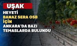Uşak Heyeti Sera OSB için Ankara’da destek aradı