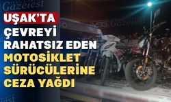 Uşak’ta gürültücü motosikletler toplandı