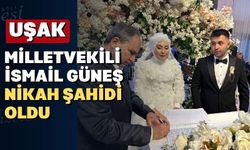 Büşra ve Selahattin’in nikah Uşak Milletvekili Güneş oldu