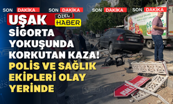 Uşak Merkez Sigorta Yokuşunda Kaza: Yaralılar var
