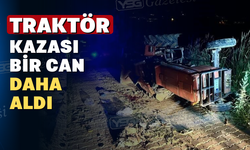 Traktör kazasında 1 kişi öldü 1 kişi yaralandı
