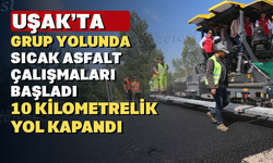 Uşak’ta Asfalt Sezonu Susuzören-Karahallı Yolunda Başladı