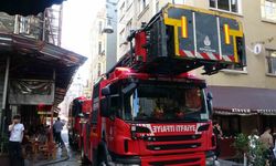 7 katlı iş yerinde korkutan yangın