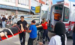 Kaza yapan motosikletin sürücüsü yaralandı