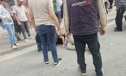 Otomobil ile motosiklet çarpıştı