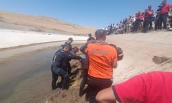 Sulama kanalına düşen kişinin cesedine ulaşıldı