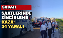 Yolcu otobüsü ve tırın karıştığı zincirleme kaza: 24 kişi yaralı