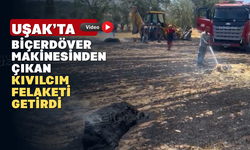 Uşak Derbent Köyünde Anız Yangını